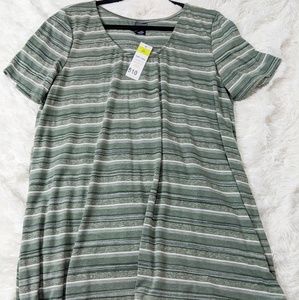 Agnes & Dora Everyday Tee Olive Stripe